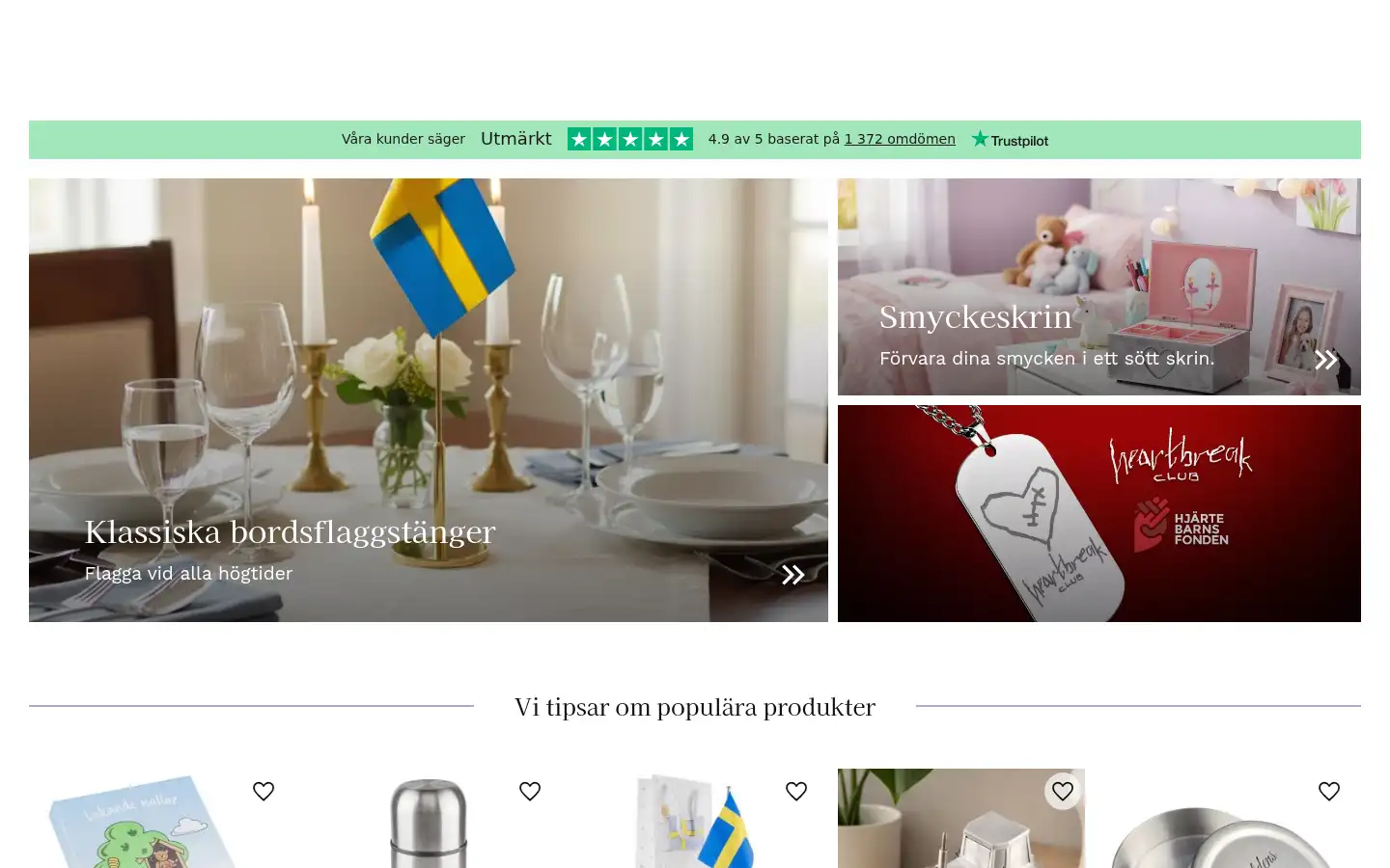 Screenshot of gravyrshop.se