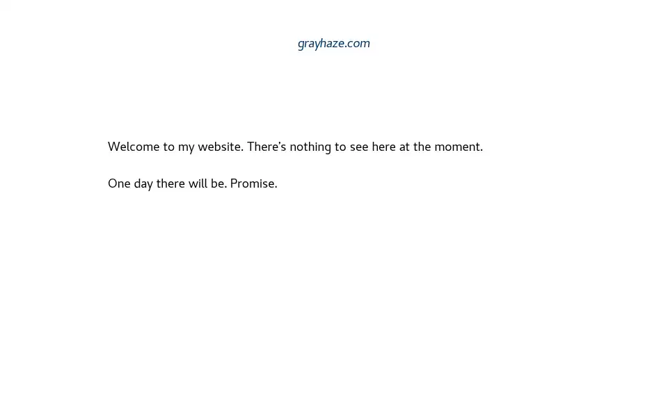 Screenshot of grayhaze.co.uk