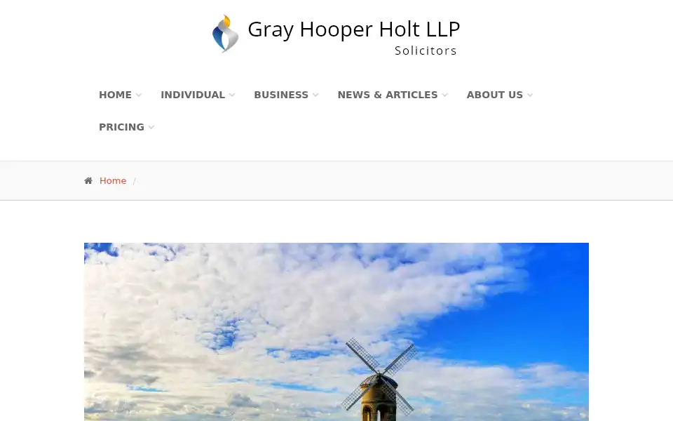 Screenshot of grayhooperholt.co.uk