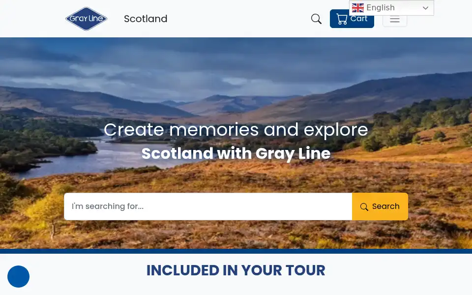 Screenshot of graylinescotland.com