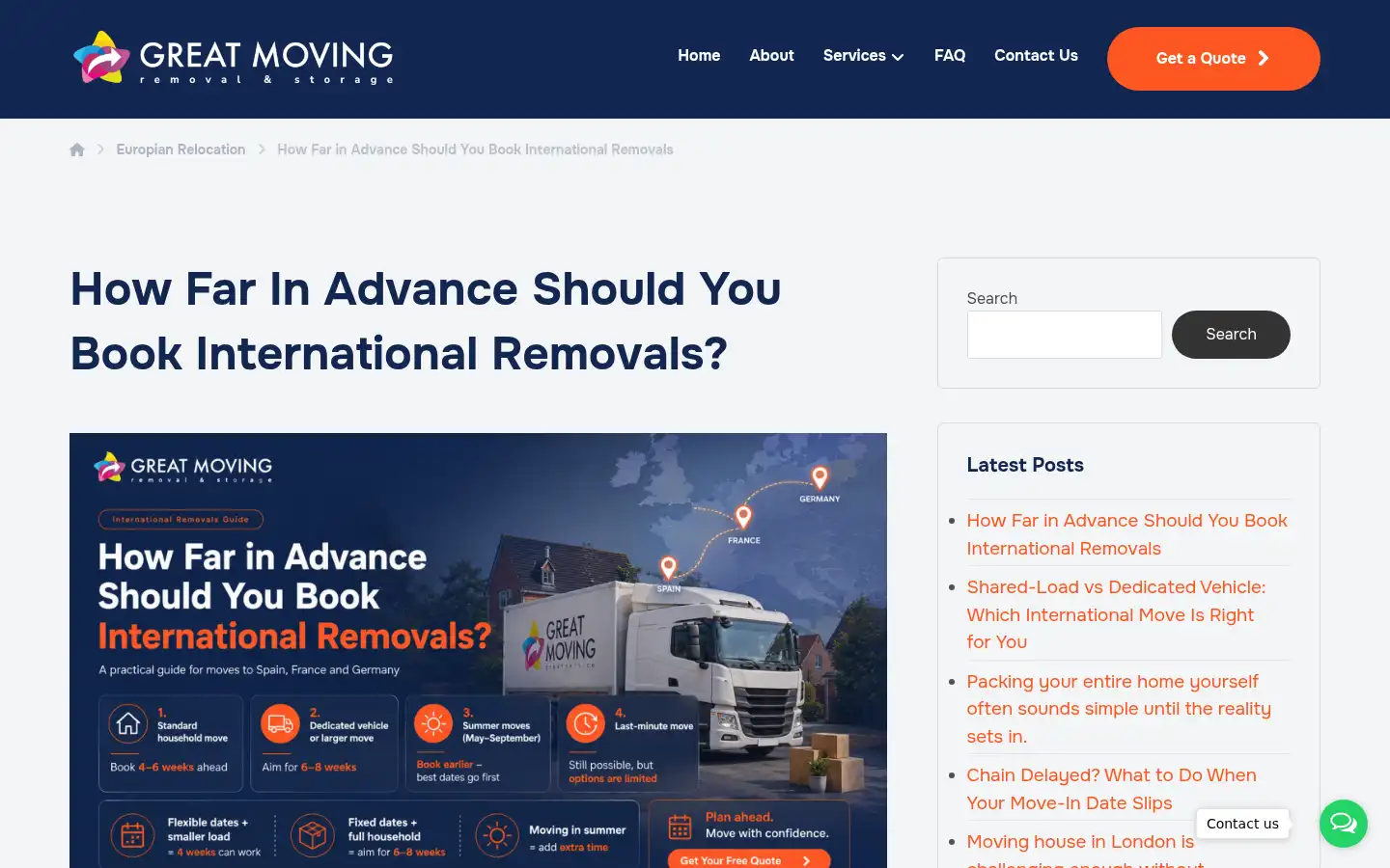 Screenshot of great-moving.com