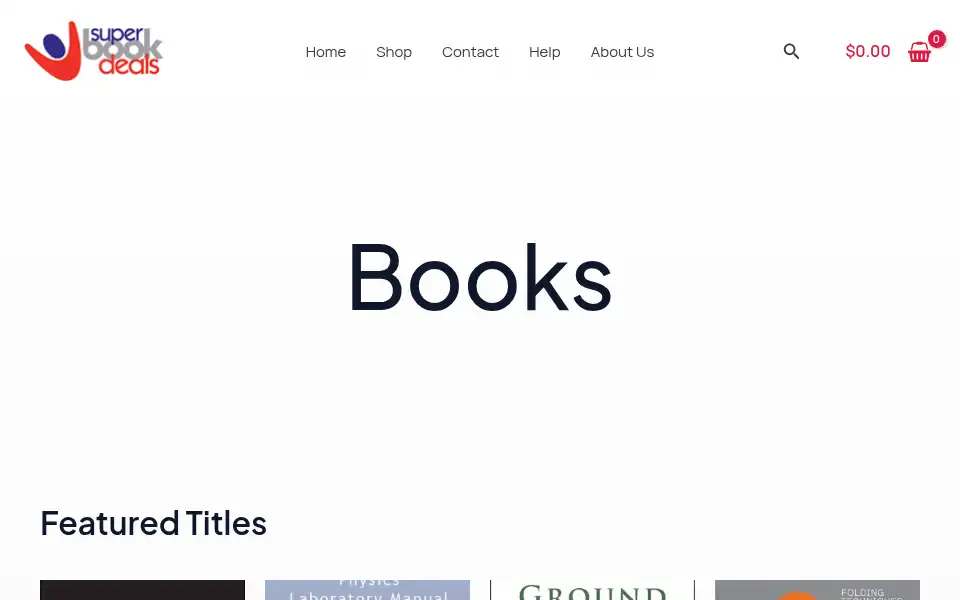 Screenshot of greatbookprices.com