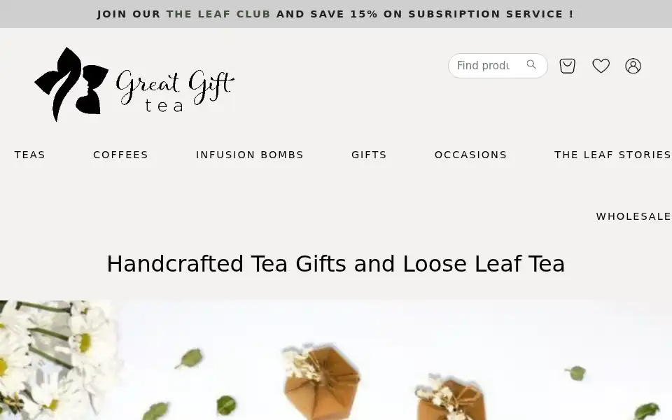 Screenshot of greatgifttea.co.uk