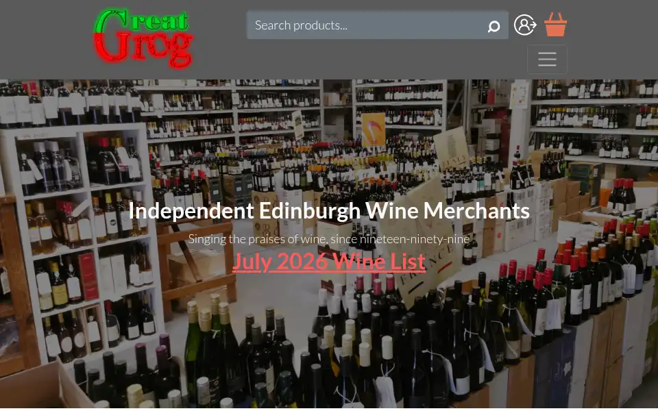 Screenshot of greatgrog.co.uk