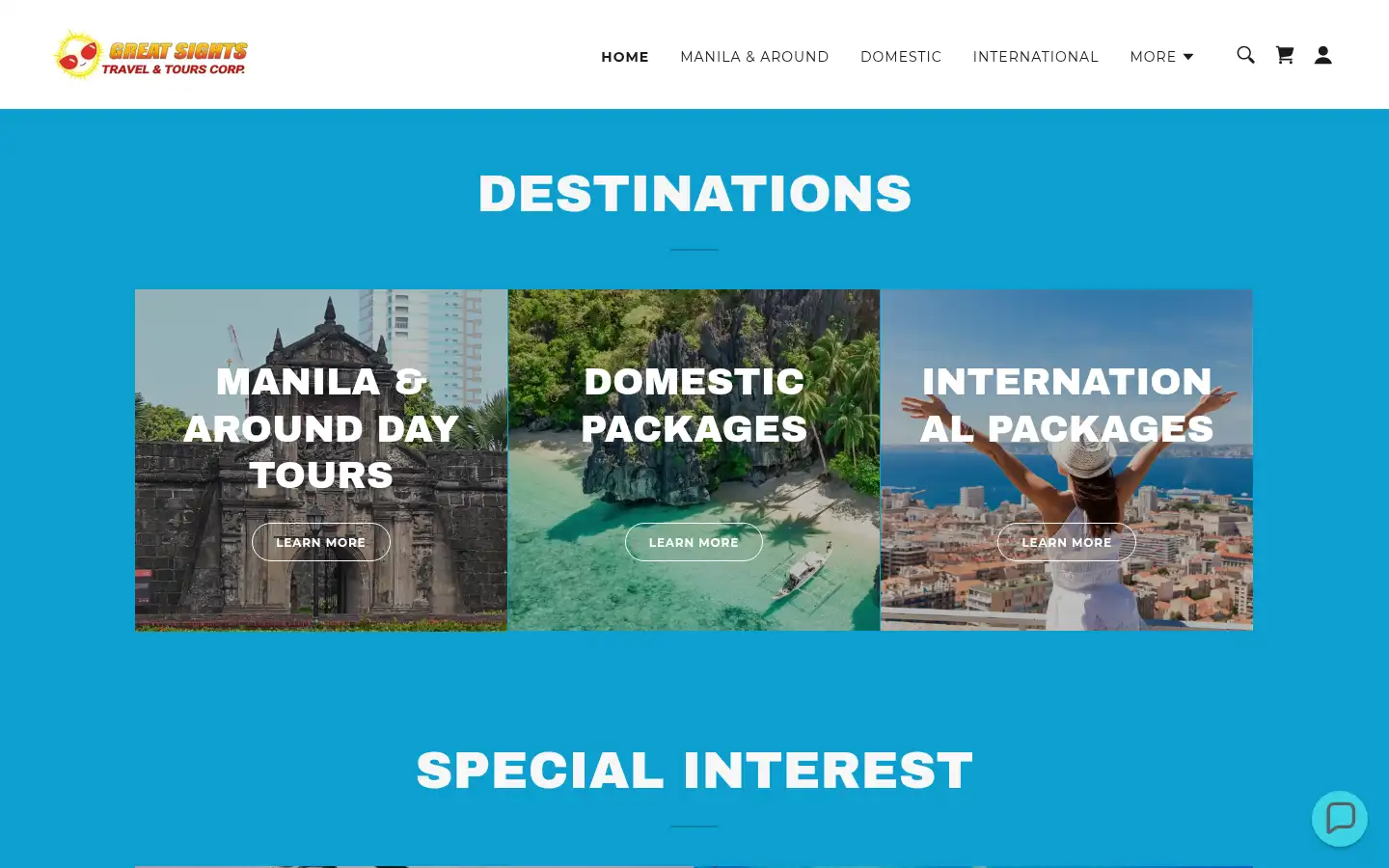 Screenshot of greatsights.ph