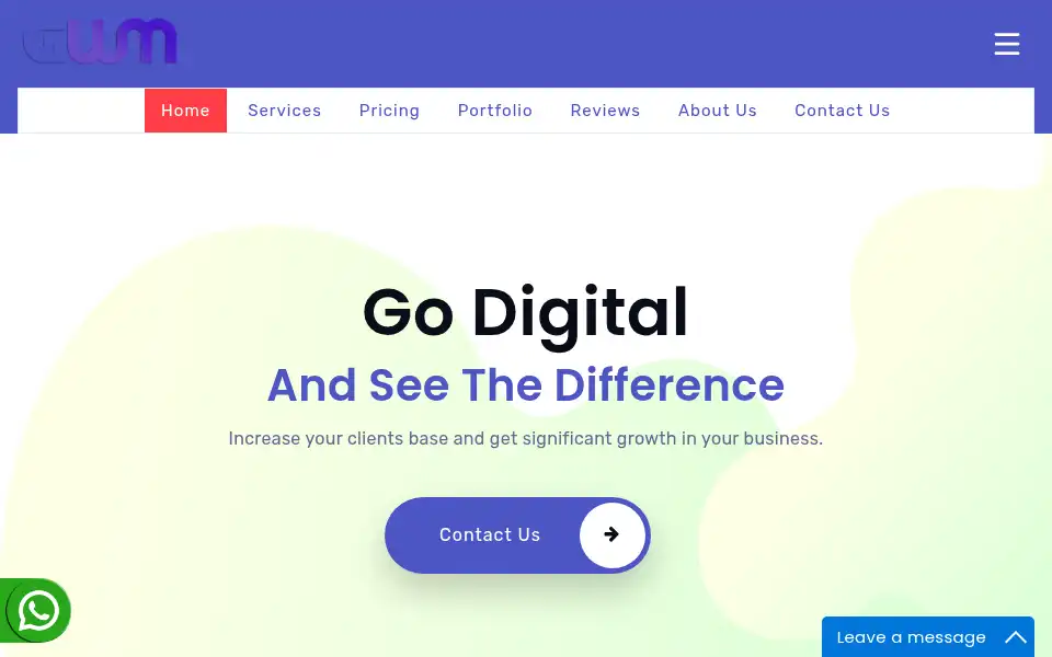 Screenshot of greatwebmakers.com
