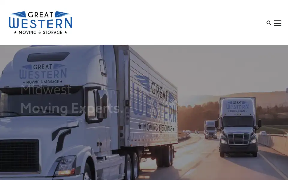 Screenshot of greatwesternmoving.com