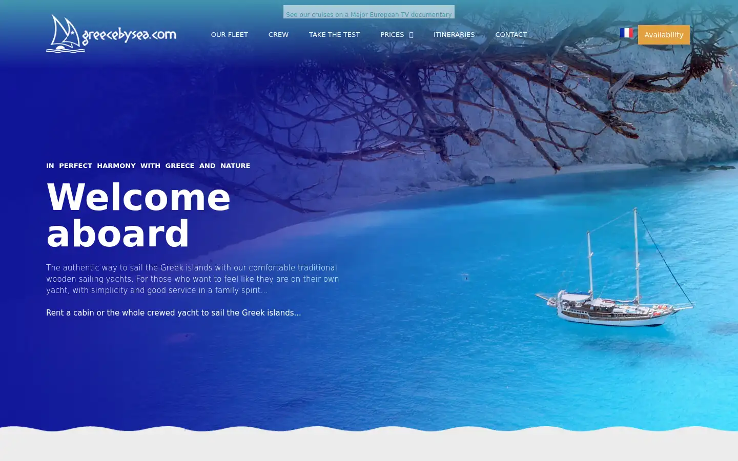 Screenshot of greecebysea.com