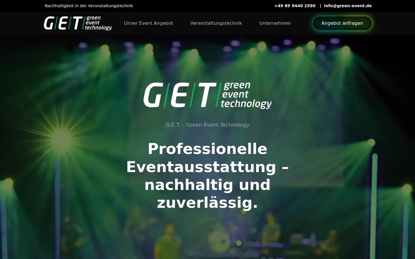 Screenshot of green-event.de