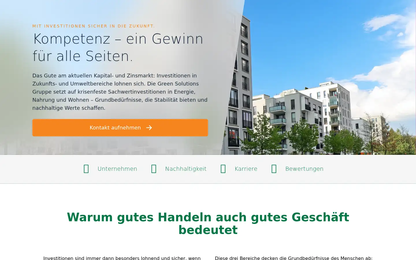 Screenshot of green-solutions.gmbh