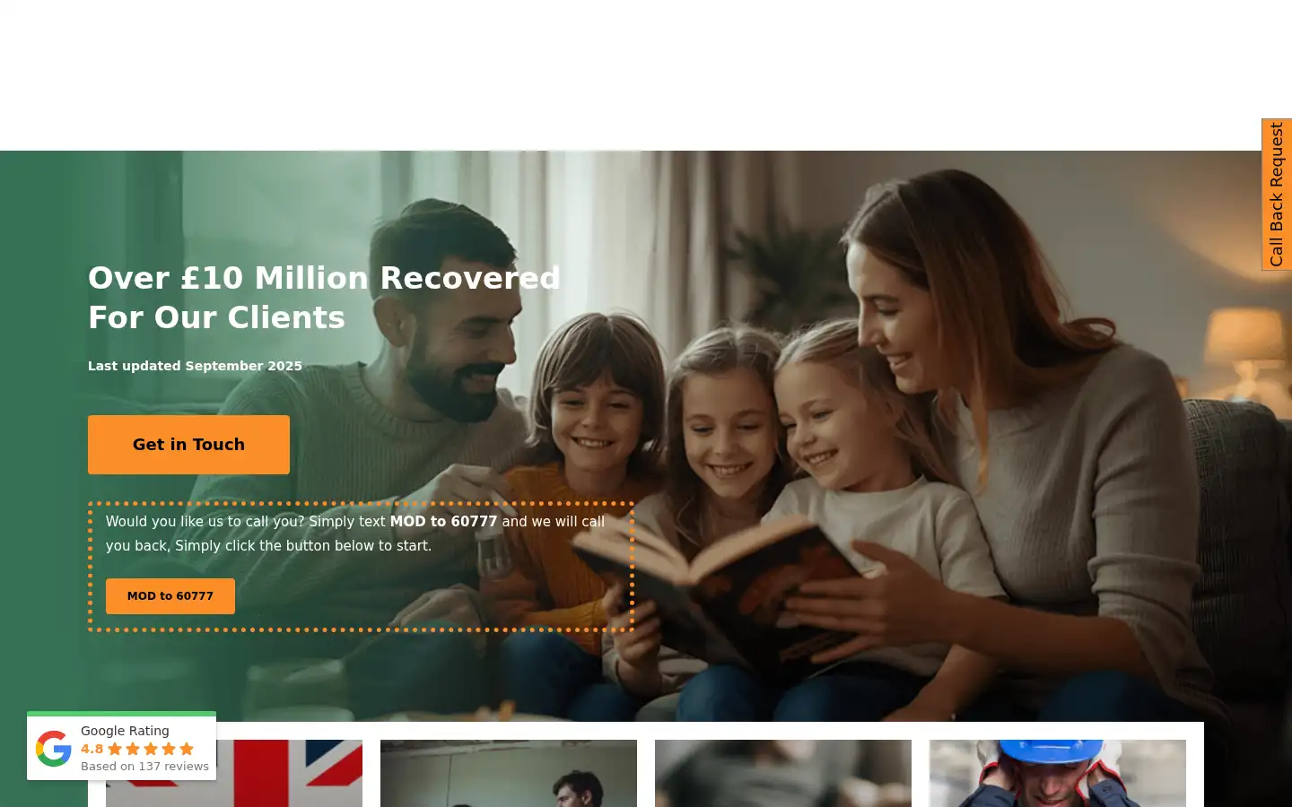 Screenshot of greenbanklawyers.co.uk