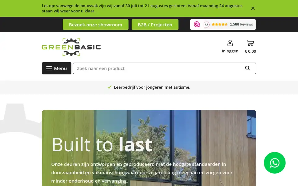 Screenshot of greenbasic.nl
