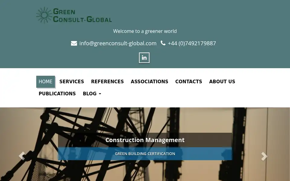 Screenshot of greenconsult-global.com