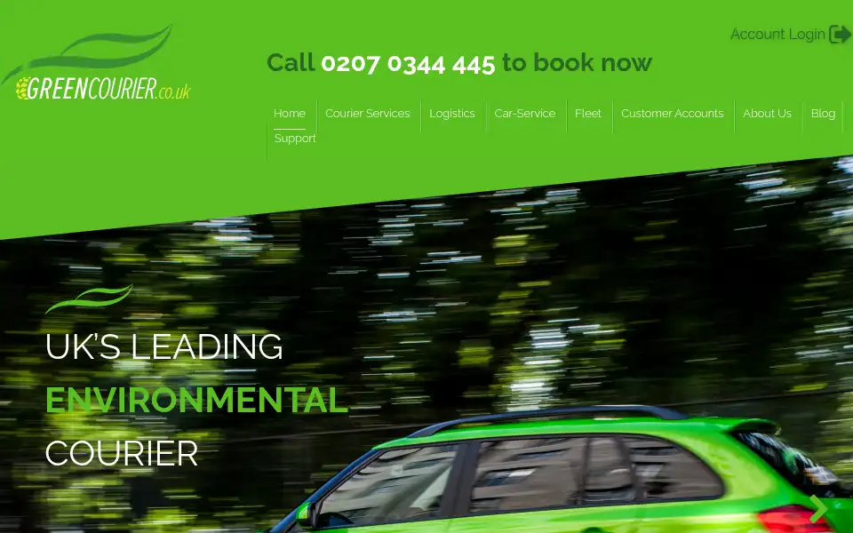 Screenshot of greencourier.co.uk