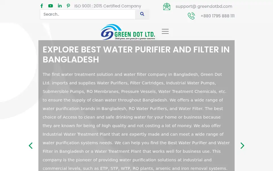 Screenshot of greendotbd.com