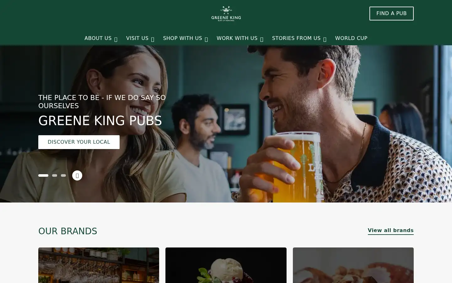 Screenshot of greeneking-pubs.co.uk
