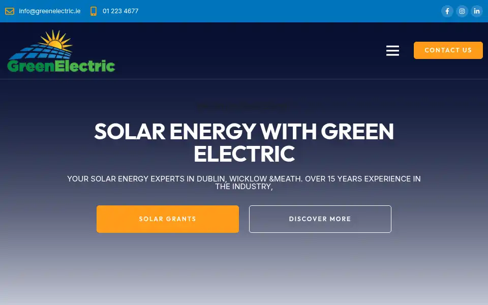 Screenshot of greenelectric.ie
