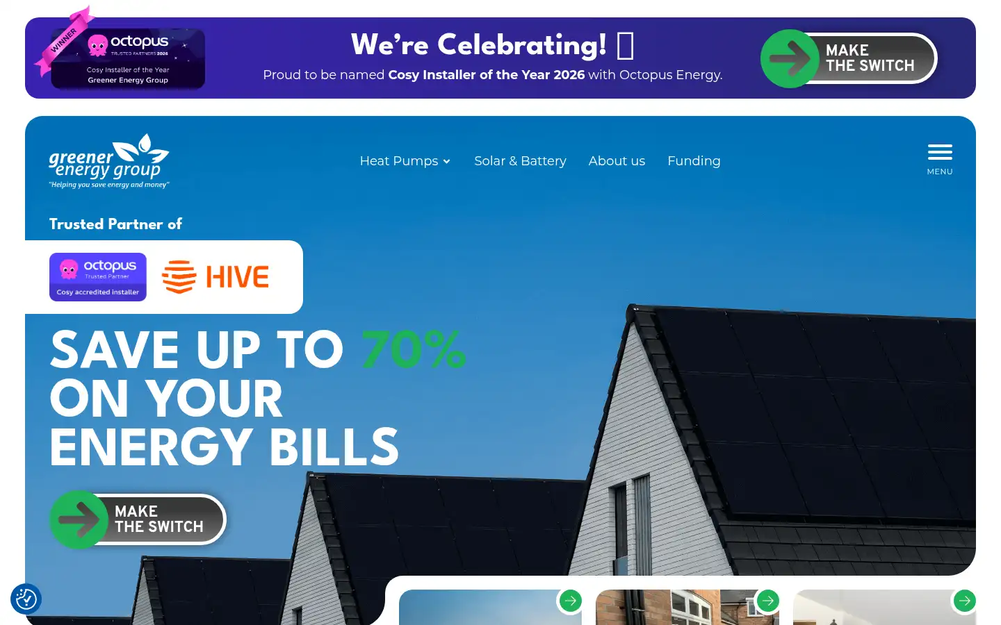 Screenshot of greenerenergygroup.co.uk