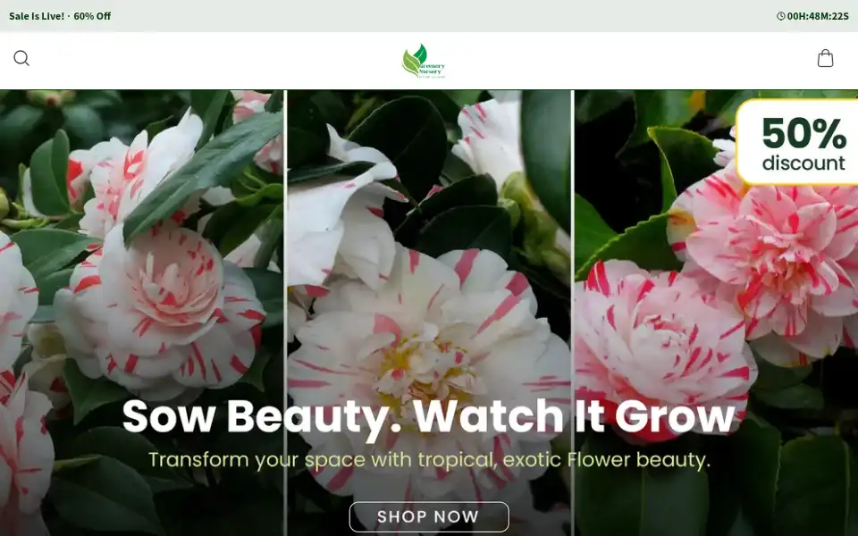 Screenshot of greenerynursery.co.in