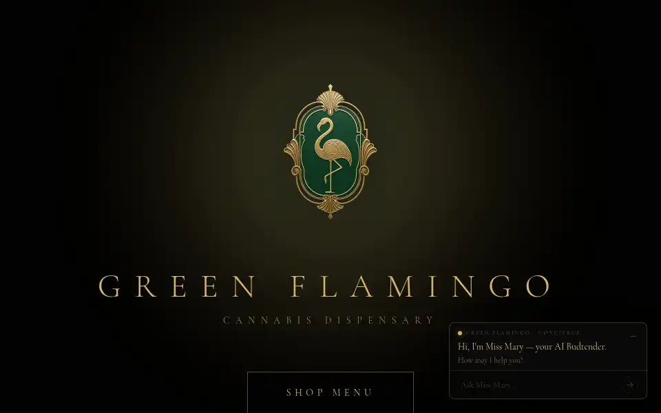 Screenshot of greenflamingo.com