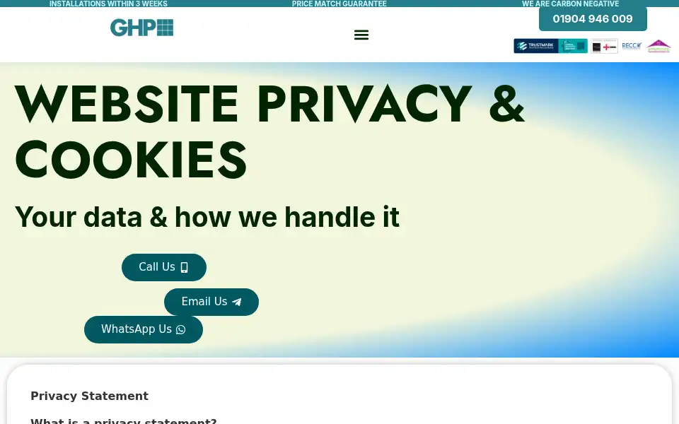 Screenshot of greenhomepeople.com