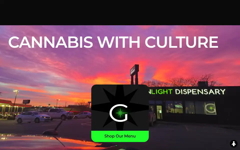 Screenshot of greenlightdispensary.com