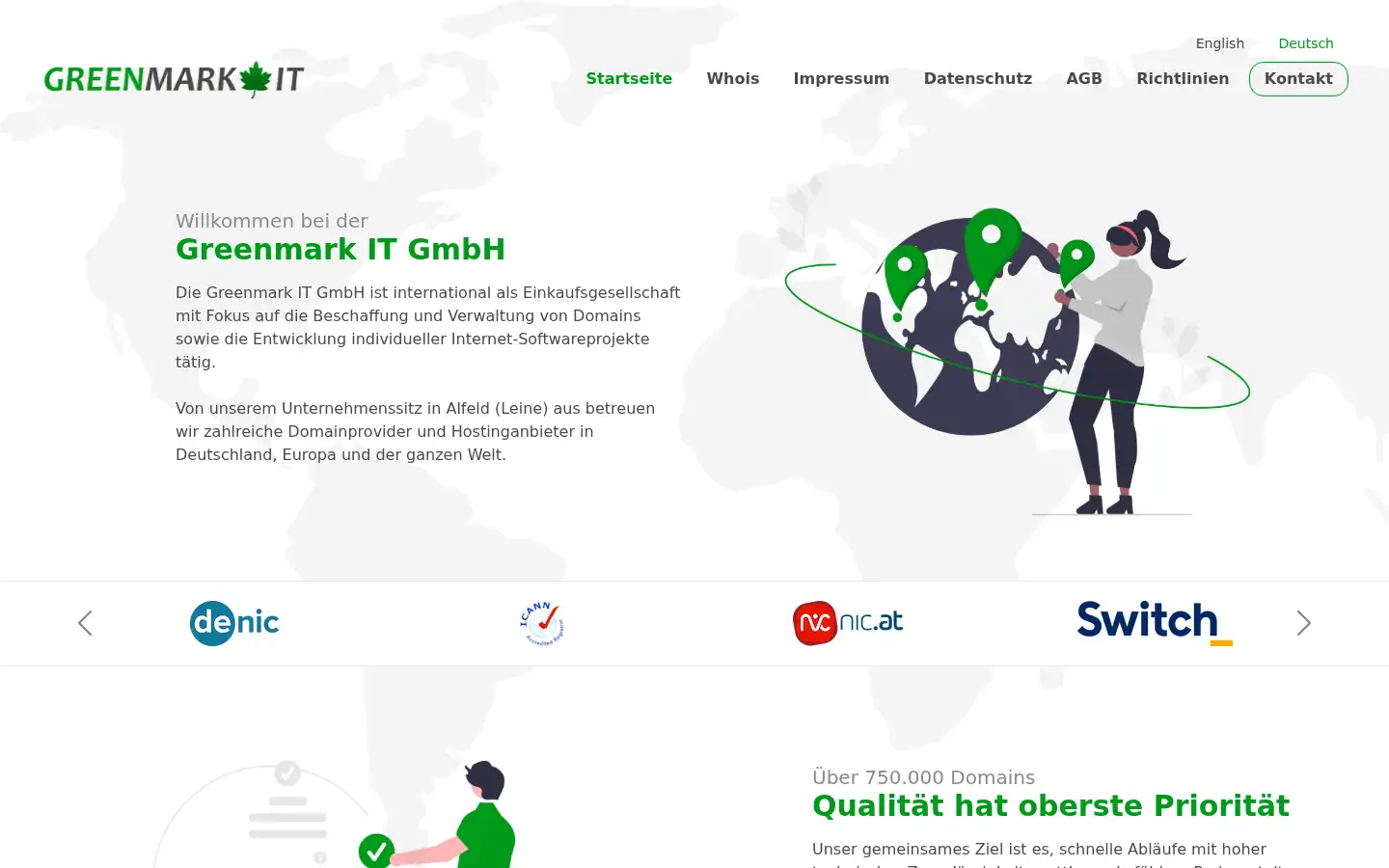 Screenshot of greenmark-it.de