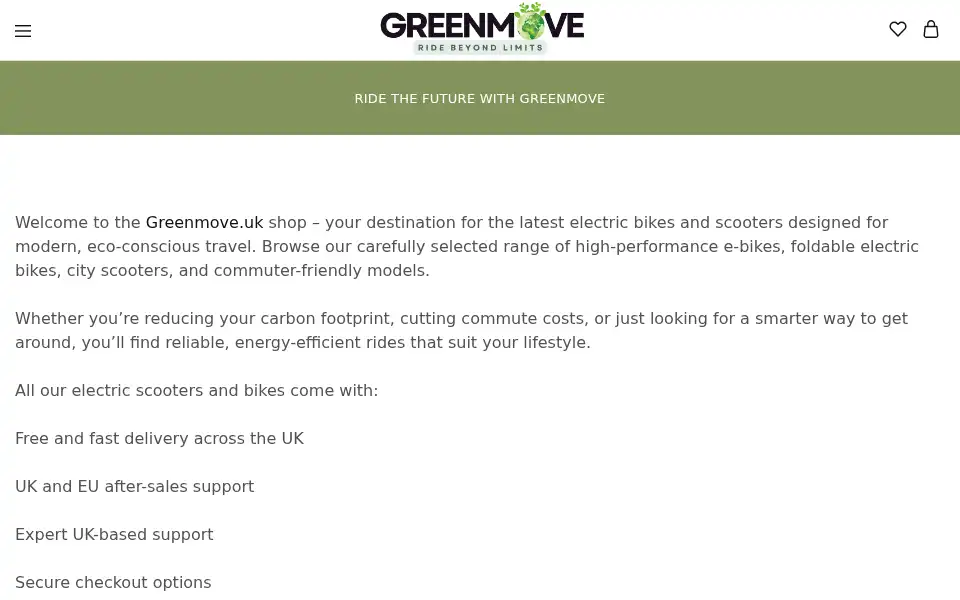 Screenshot of greenmove.uk