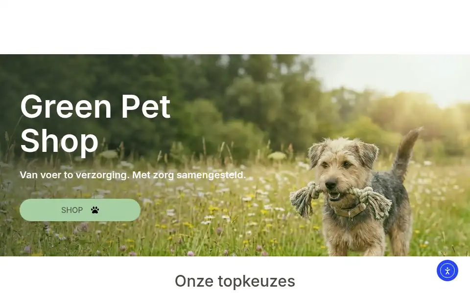Screenshot of greenpet.shop