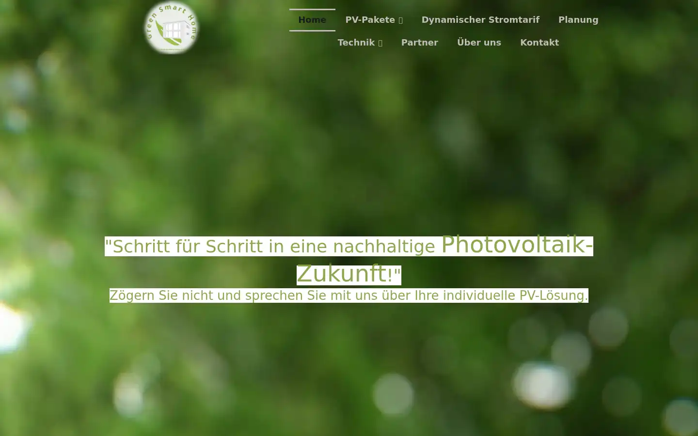 Screenshot of greensmarthome.de