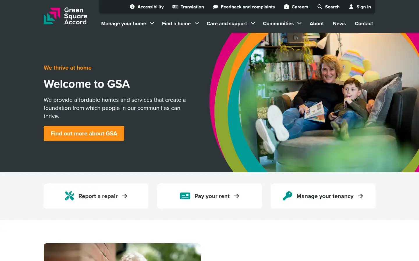 Screenshot of greensquareaccord.co.uk