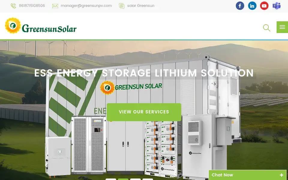 Screenshot of greensunpv.com