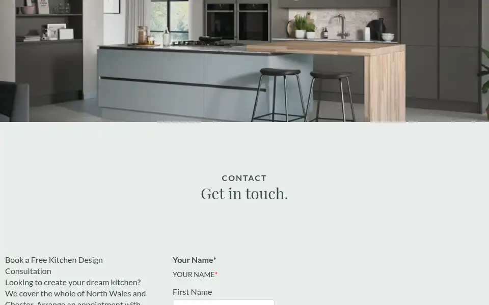 Screenshot of greentreekitchens.co.uk