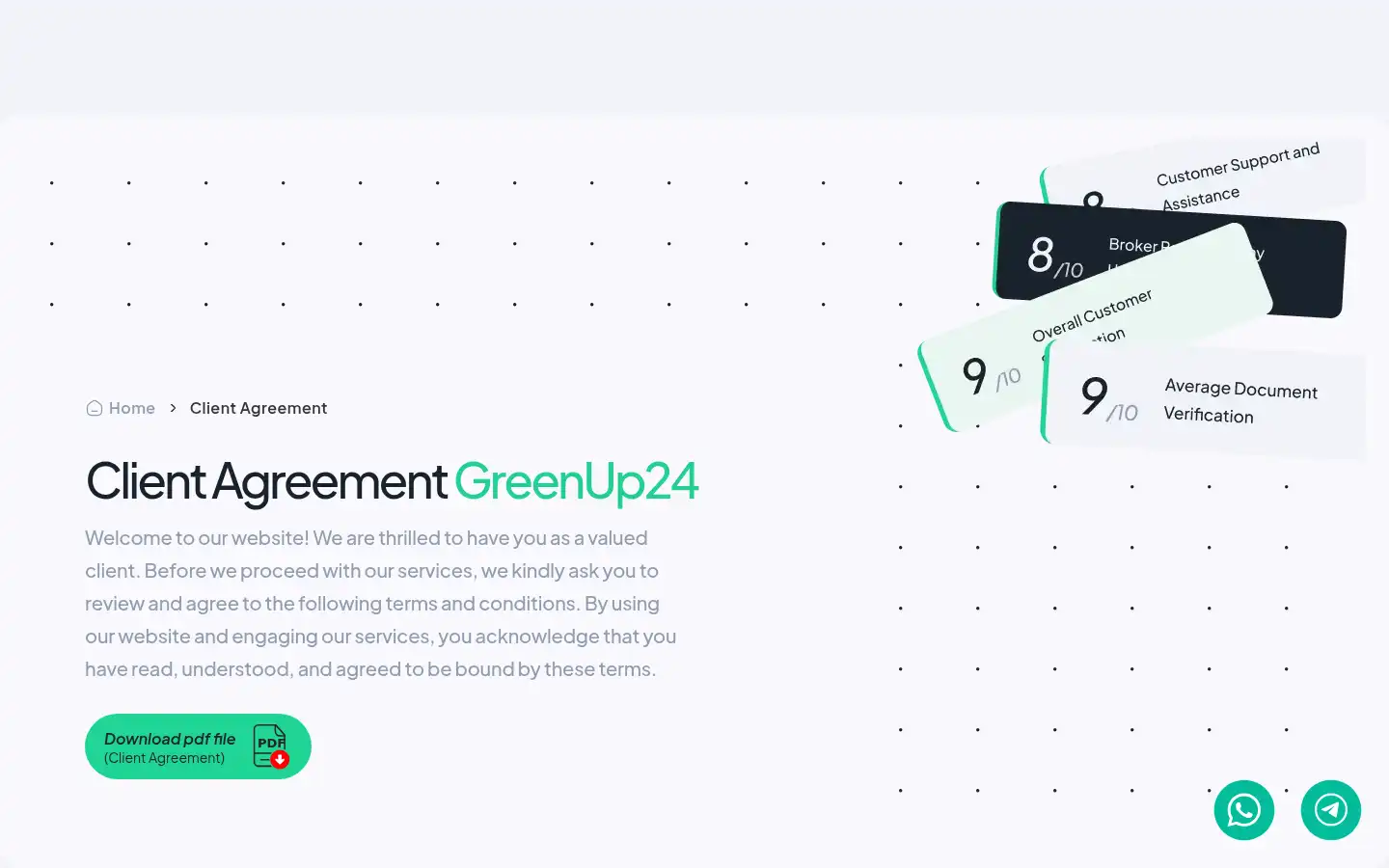 Screenshot of greenup24.com