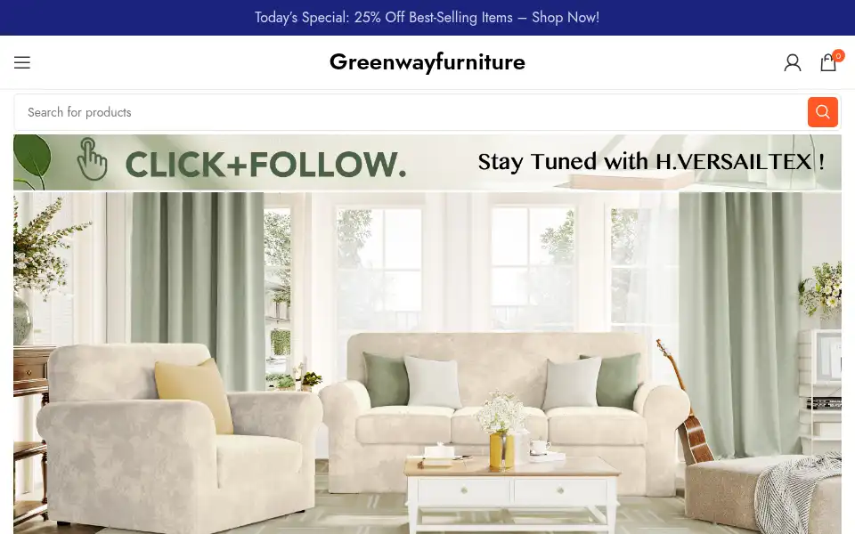 Screenshot of greenwayfurniture.co.uk