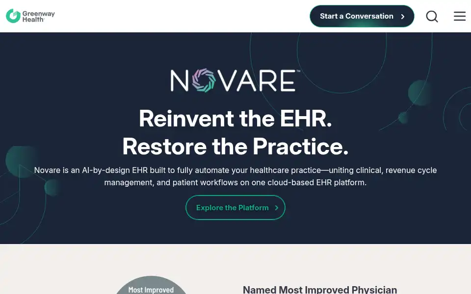 Screenshot of greenwayhealth.com