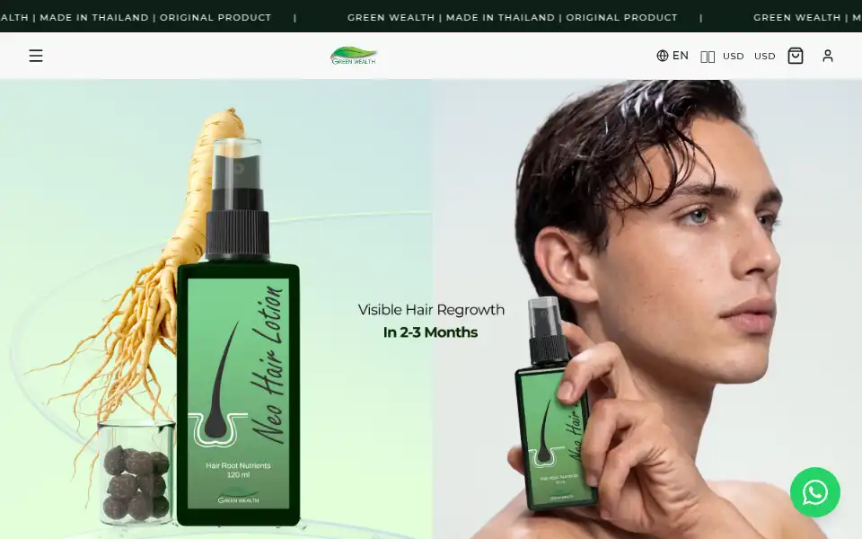 Screenshot of greenwealth.com