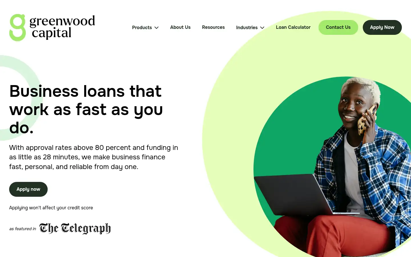 Screenshot of greenwoodcapital.co.uk