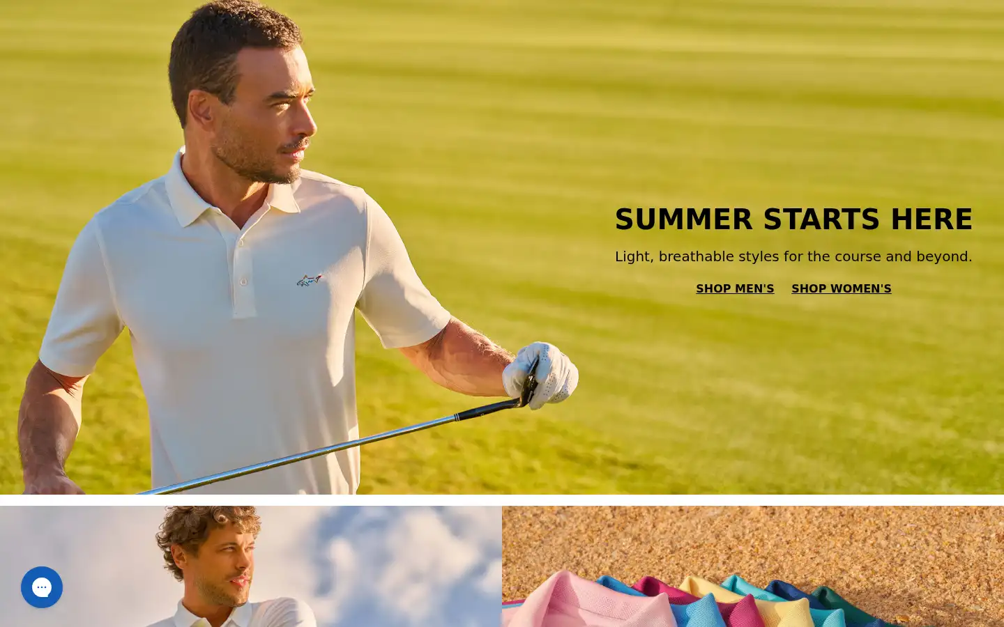 Screenshot of gregnormancollection.com