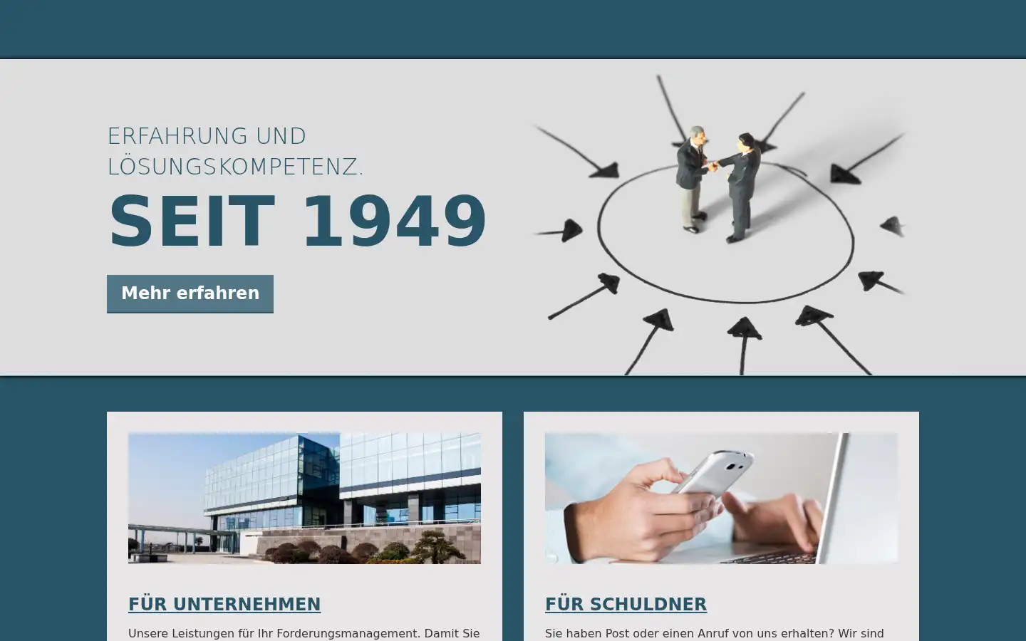 Screenshot of greifinkasso.com