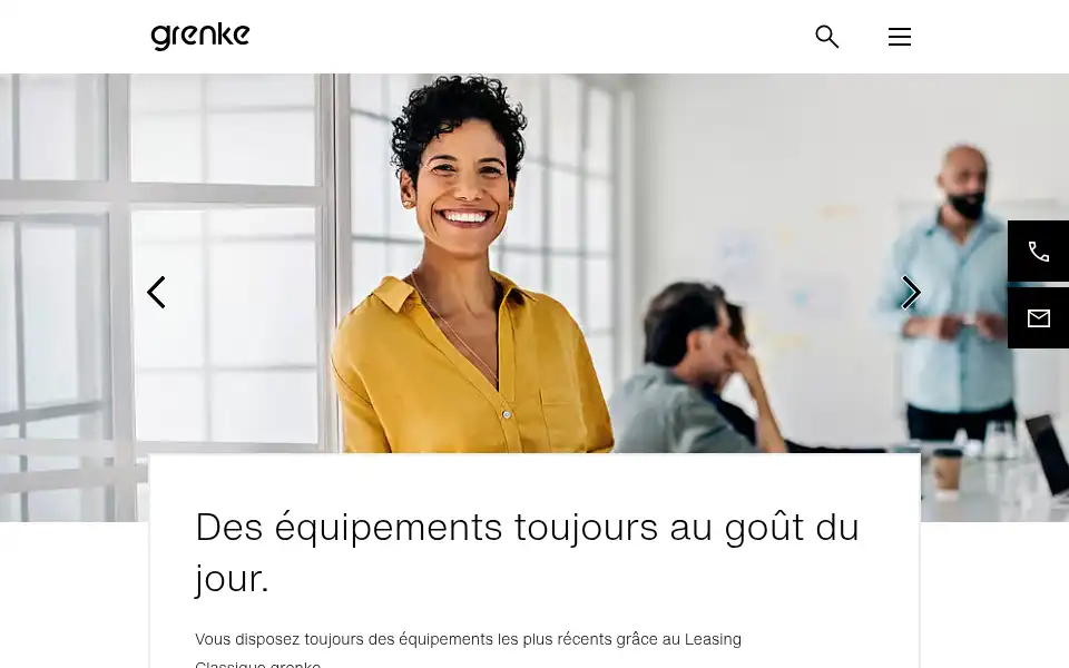 Screenshot of grenke.be