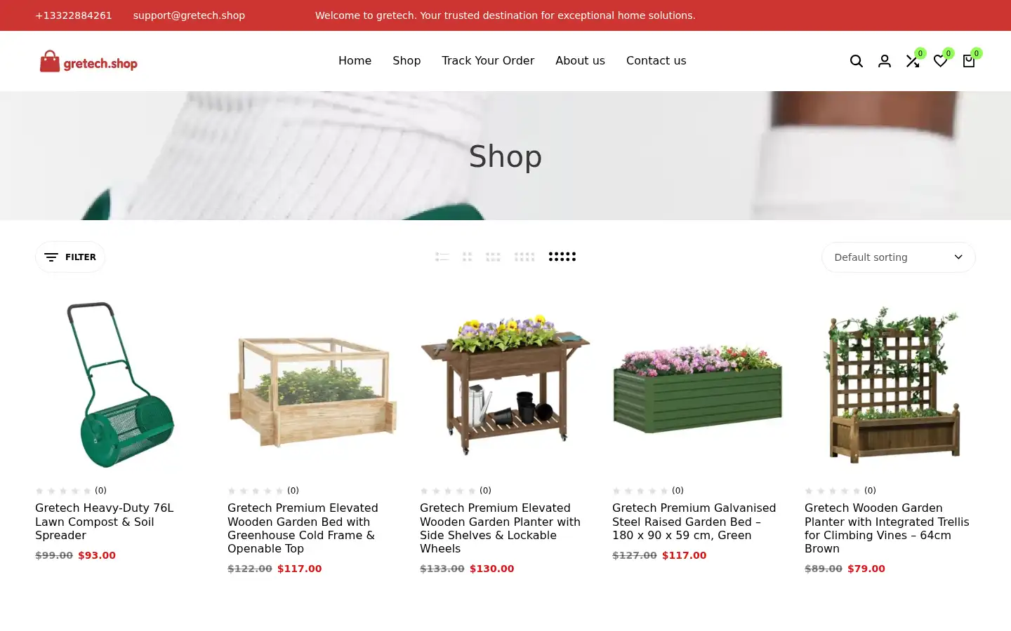Screenshot of gretech.shop
