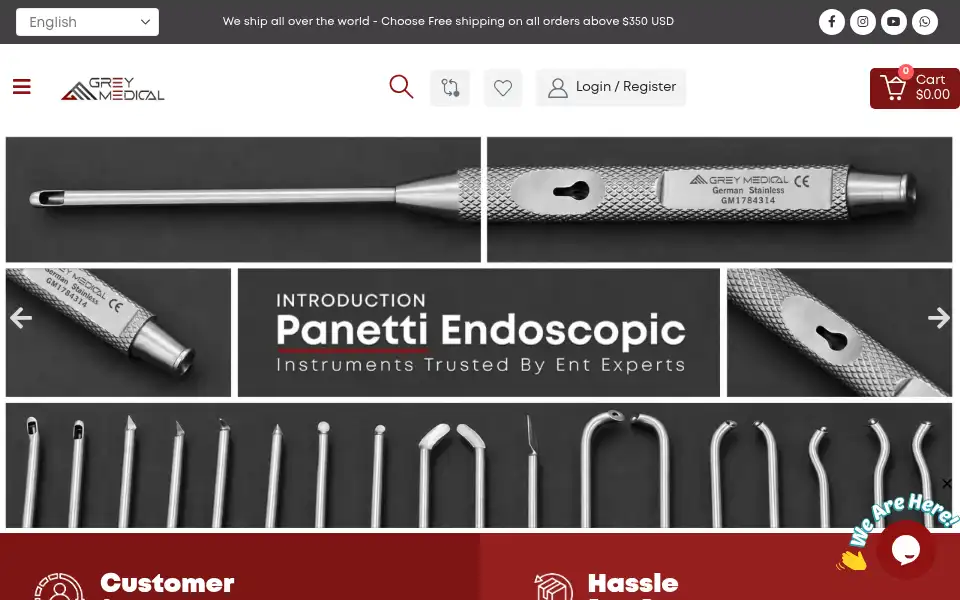 Screenshot of grey-medical.com