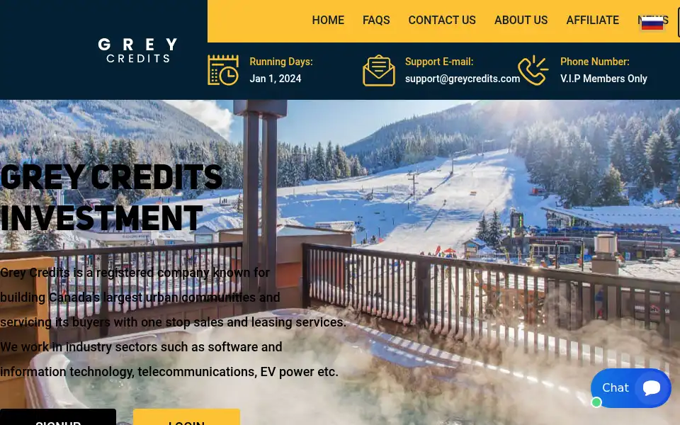 Screenshot of greycredits.com