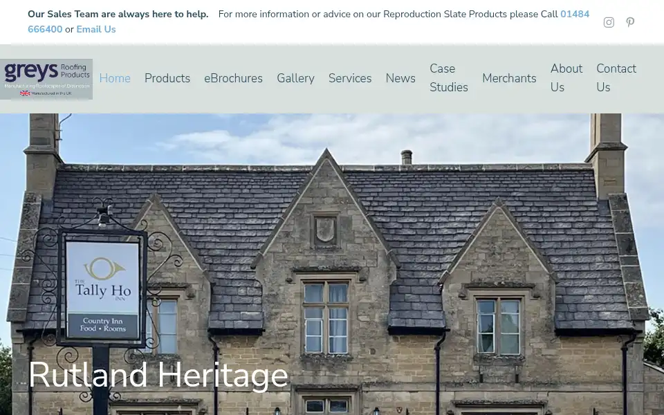 Screenshot of greysartstone.co.uk