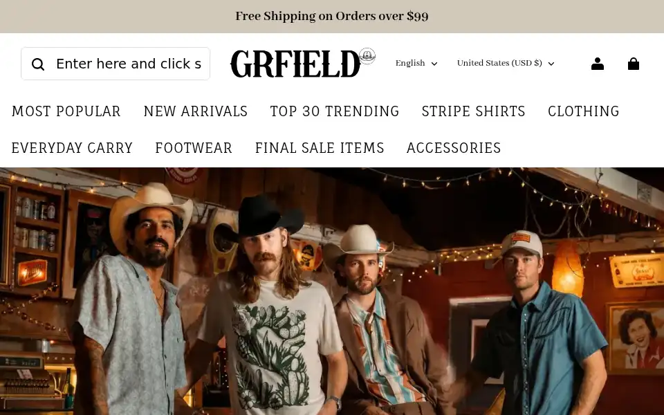 Screenshot of grfield.shop