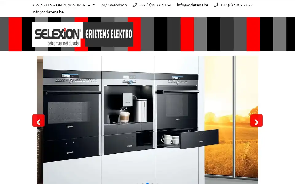 Screenshot of grietens.be