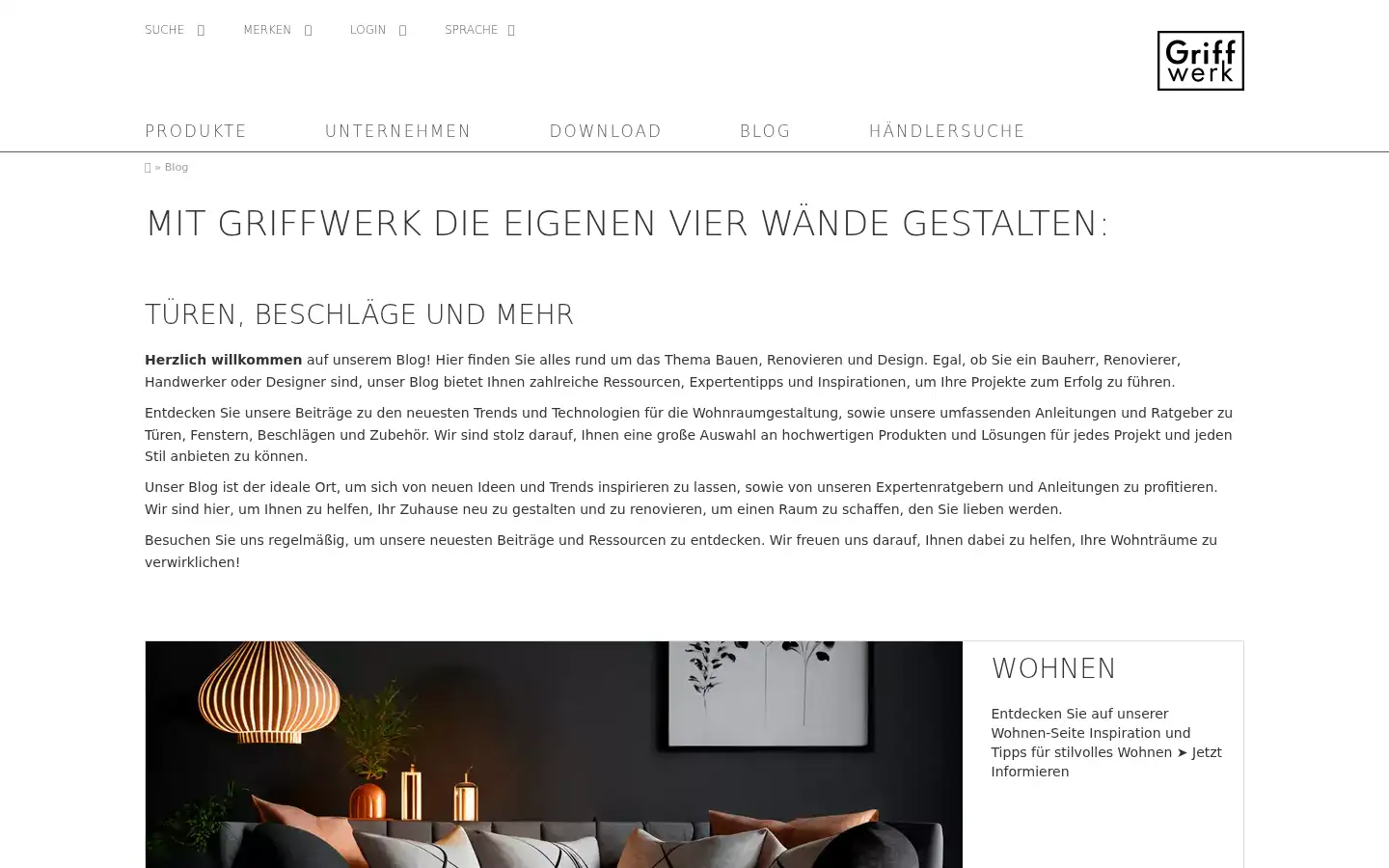 Screenshot of griffwerk.de