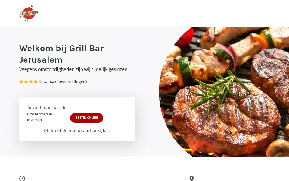 Screenshot of grillbarjerusalem.nl