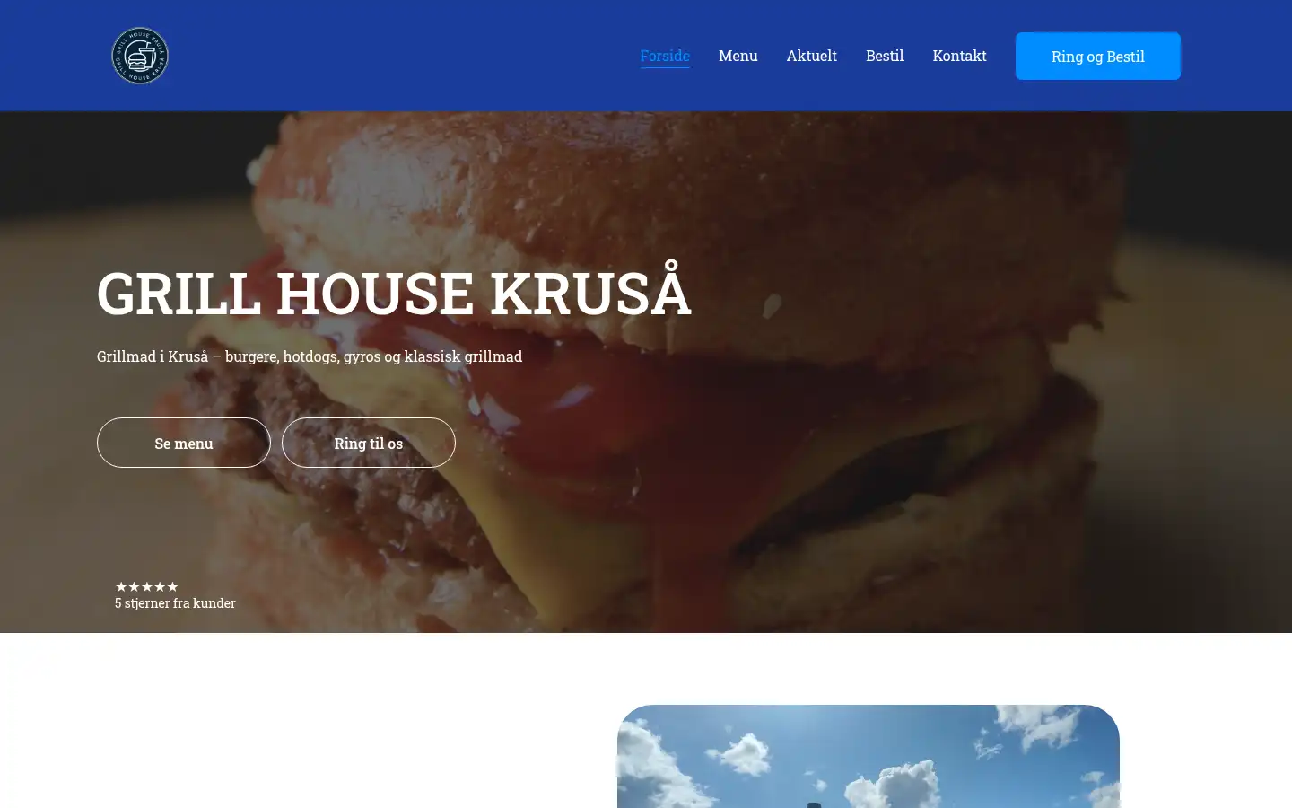 Screenshot of grillhouse-krusaa.dk